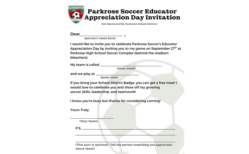 Educator Appreciation Day Invite